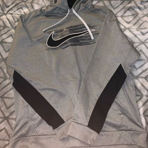 Gray Nike THERMA-FIT Hoodie